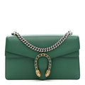 Gucci Dollar Calfskin Crystal Small Dionysus Shoulder Bag Emerald