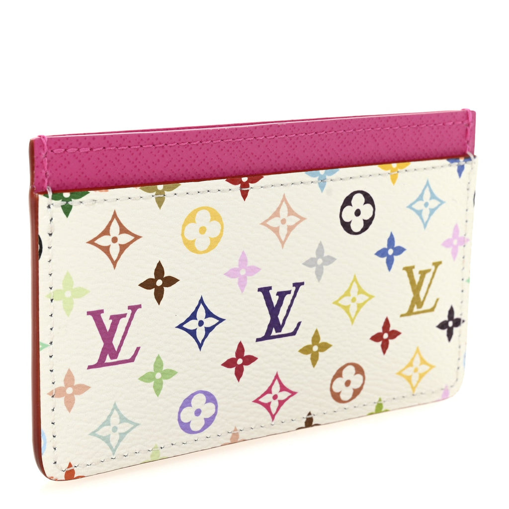 Louis Vuitton LV X TM Monogram Multicolor Card Holder Kawaii Pink