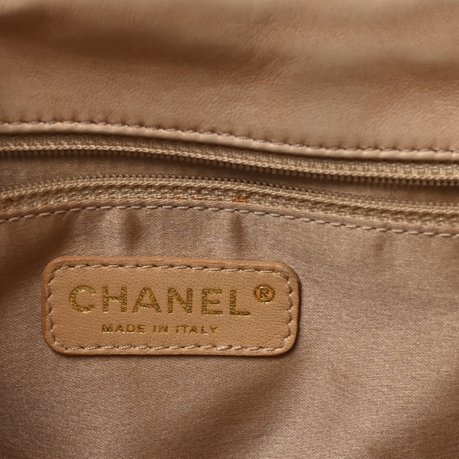 Chanel Lambskin Bubble Quilt Accordion Flap Beige