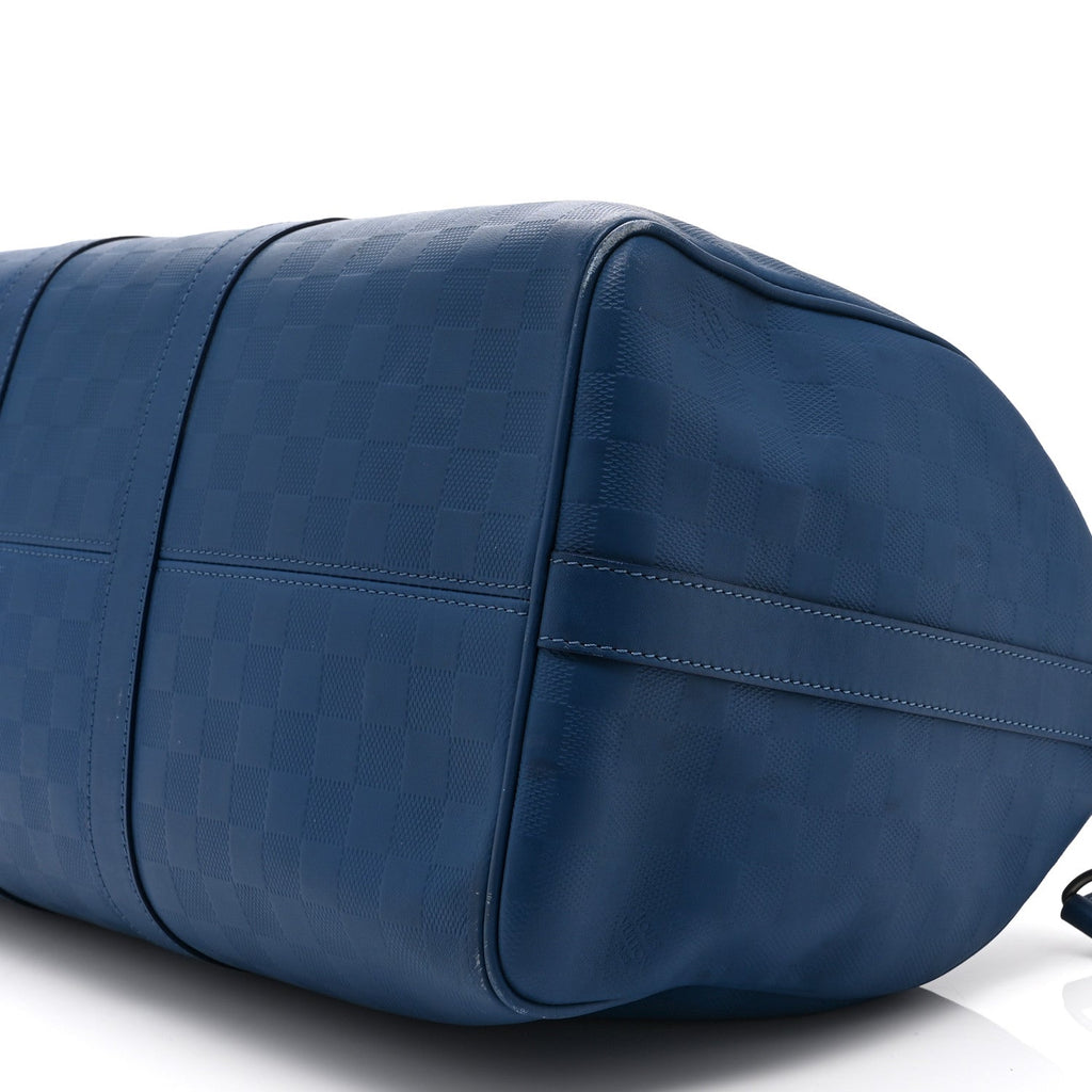 Louis Vuitton Damier Infini Keepall Bandouliere 45 Neptune