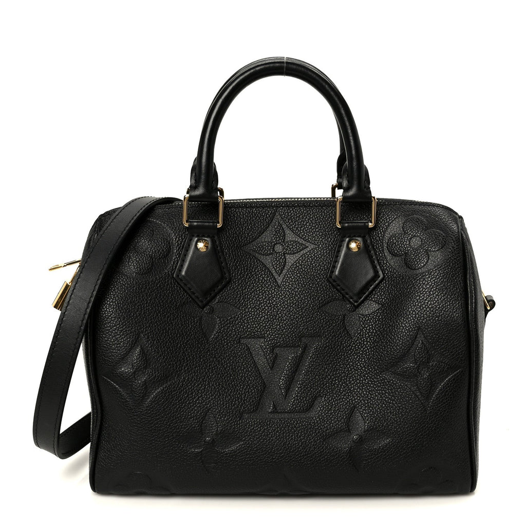 Louis Vuitton Empreinte Monogram Giant Speedy Bandouliere 25 Black