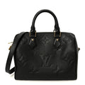 Louis Vuitton Empreinte Monogram Giant Speedy Bandouliere 25 Black