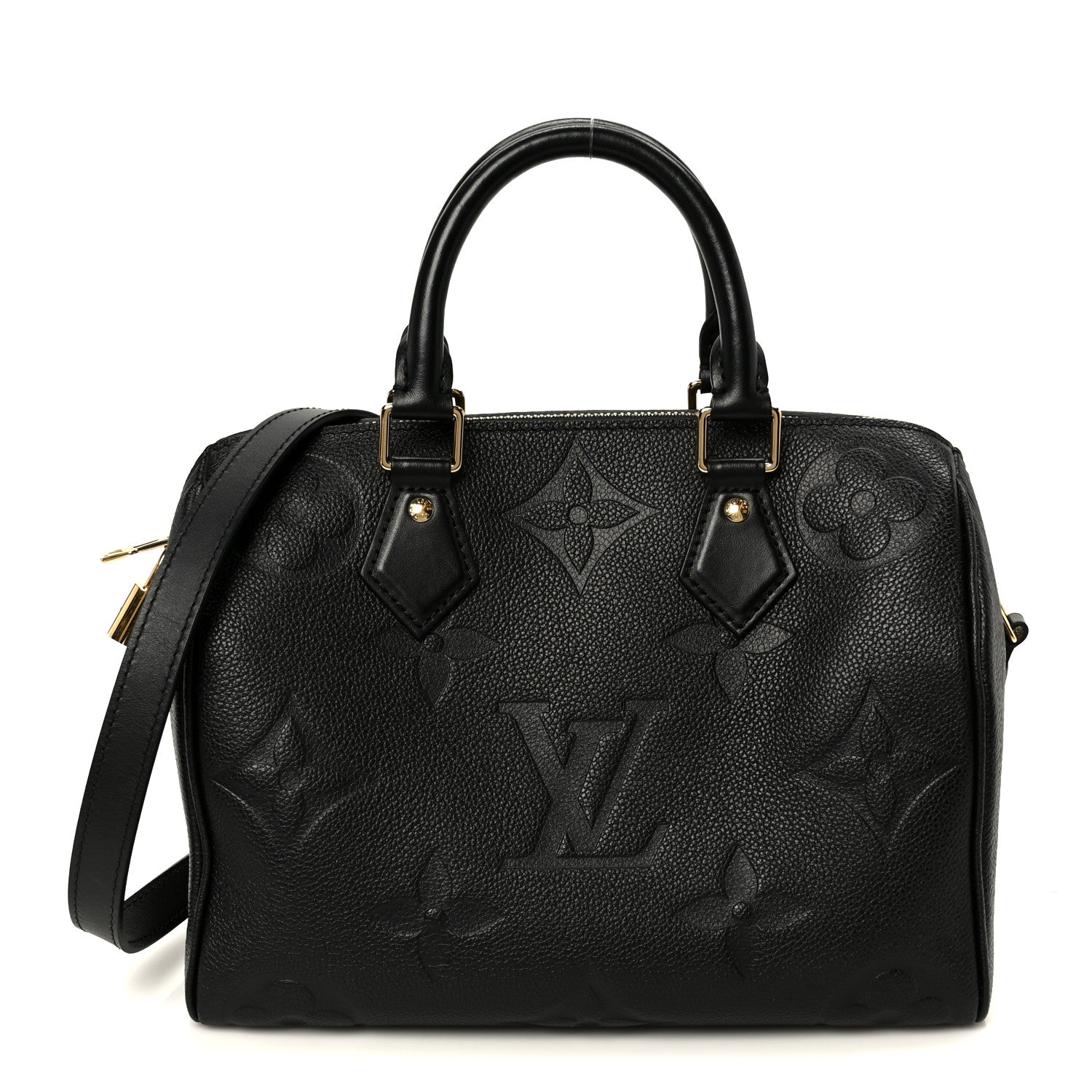 Louis Vuitton Empreinte Monogram Giant Speedy Bandouliere 25 Black