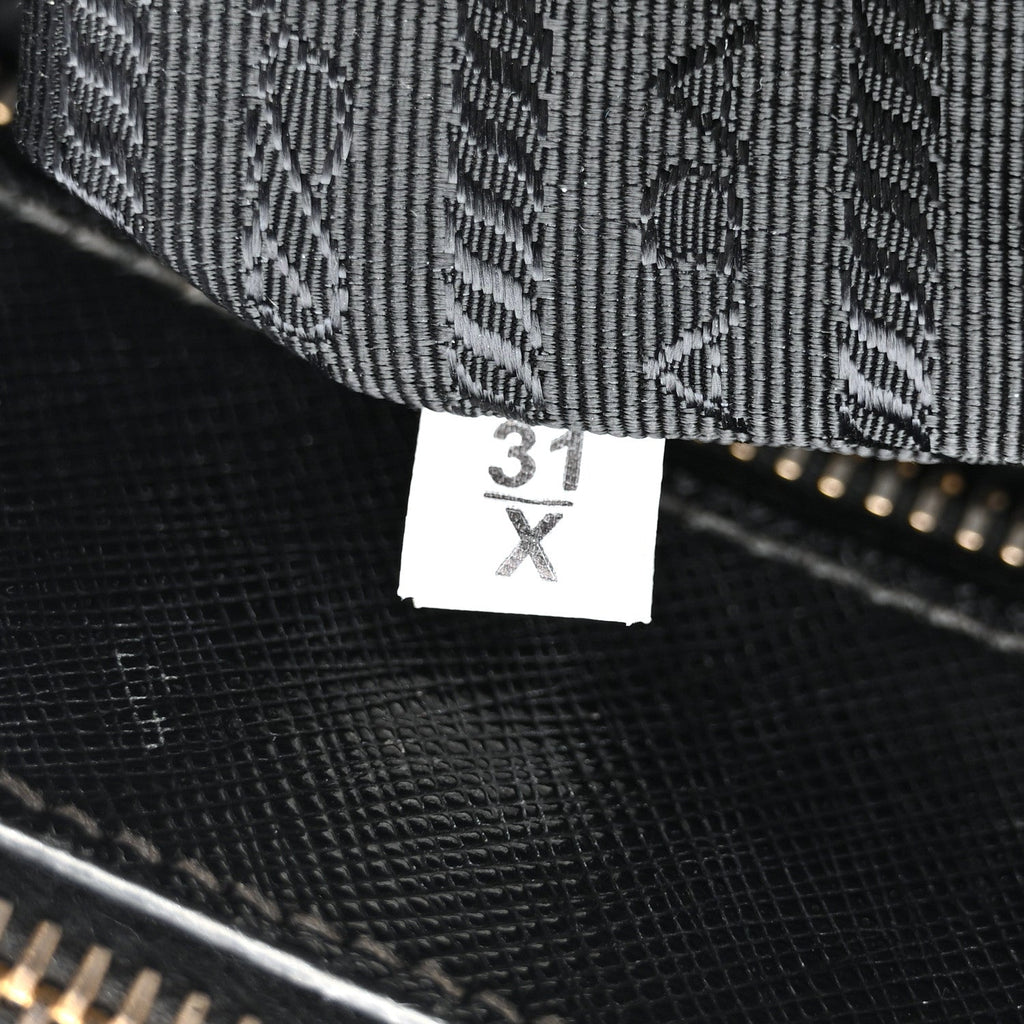 Prada Saffiano Lux Medium Galleria Double Zip Tote Black