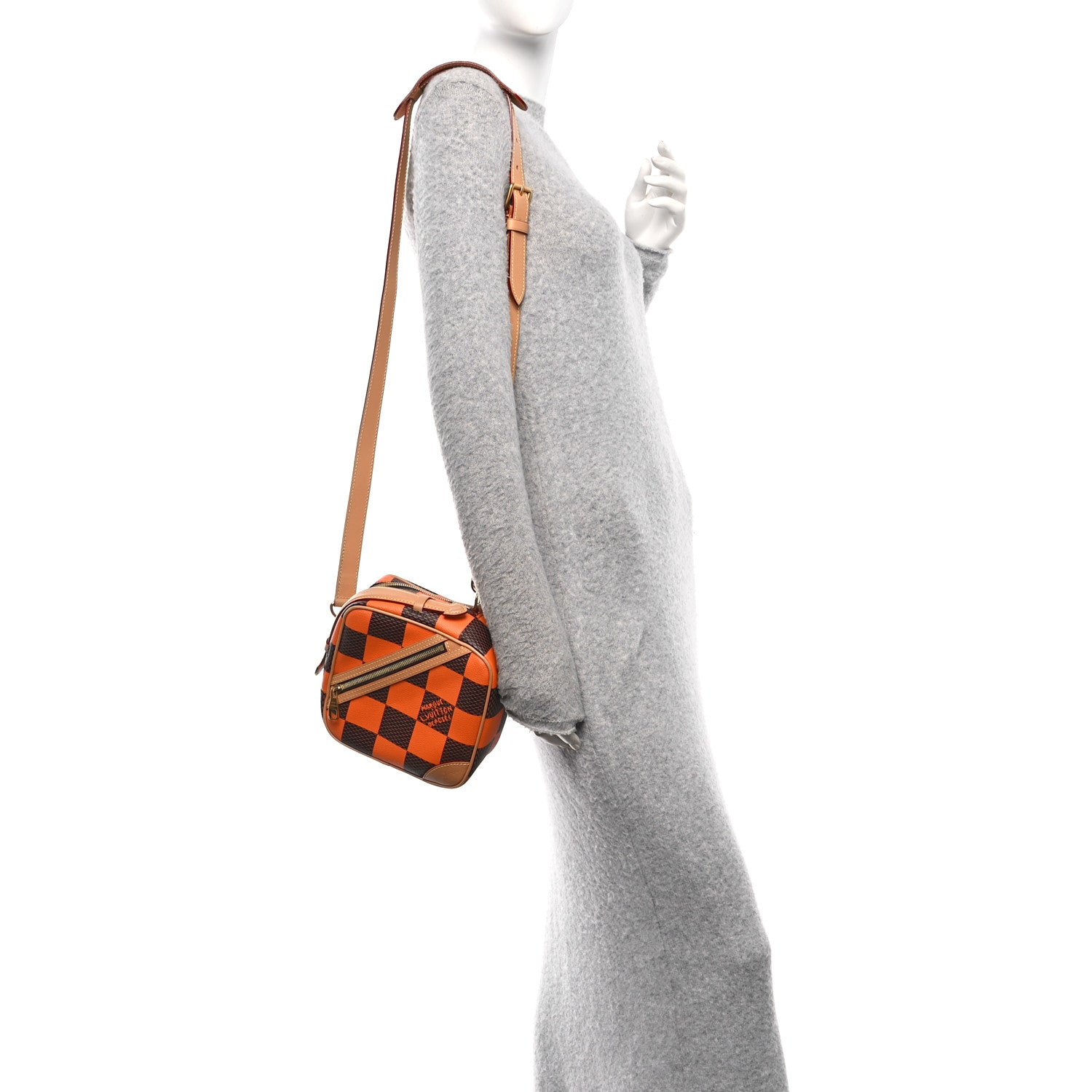Louis Vuitton Damier Pop Chess Messenger Orange