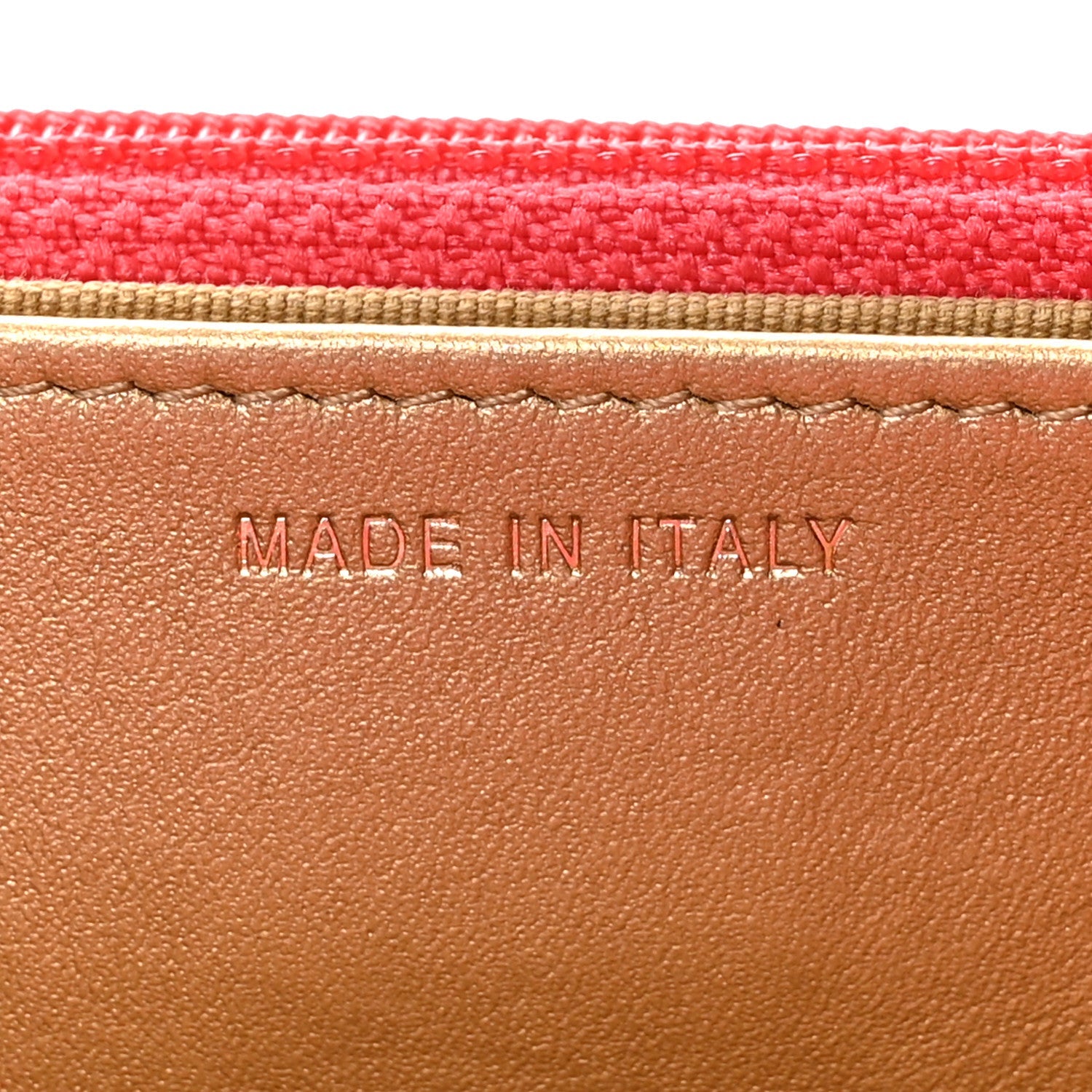Chanel Lambskin Quilted CC Pearl Crush Wallet on Chain WOC Red