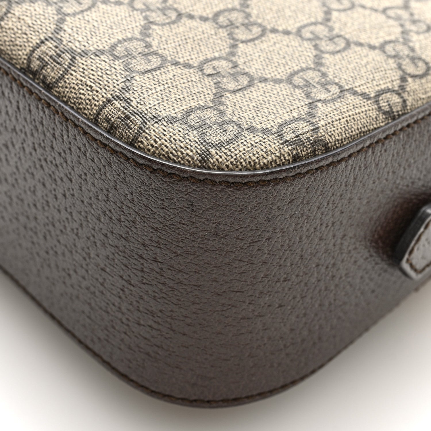 Gucci GG Supreme Monogram Web Neo Vintage Shoulder Bag Beige New Acero Crop
