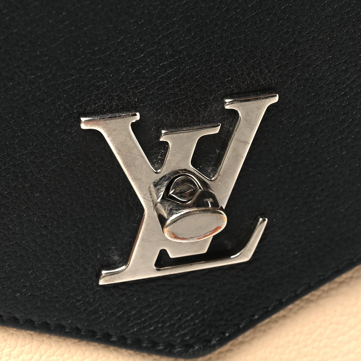 Louis Vuitton Soft Calfskin My Lockme Top Handle Vanille Black