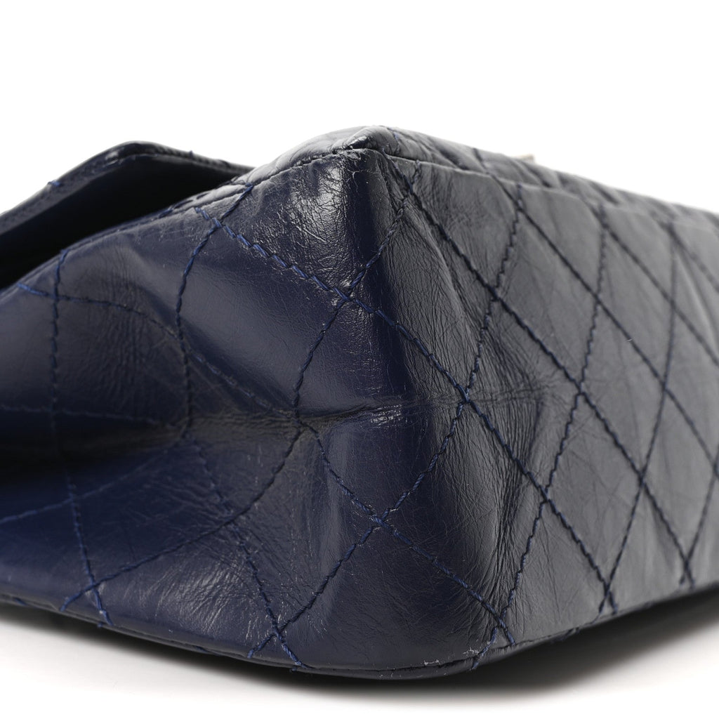 Chanel Aged Calfskin Quilted 2.55 Reissue 226 Flap Dark Blue