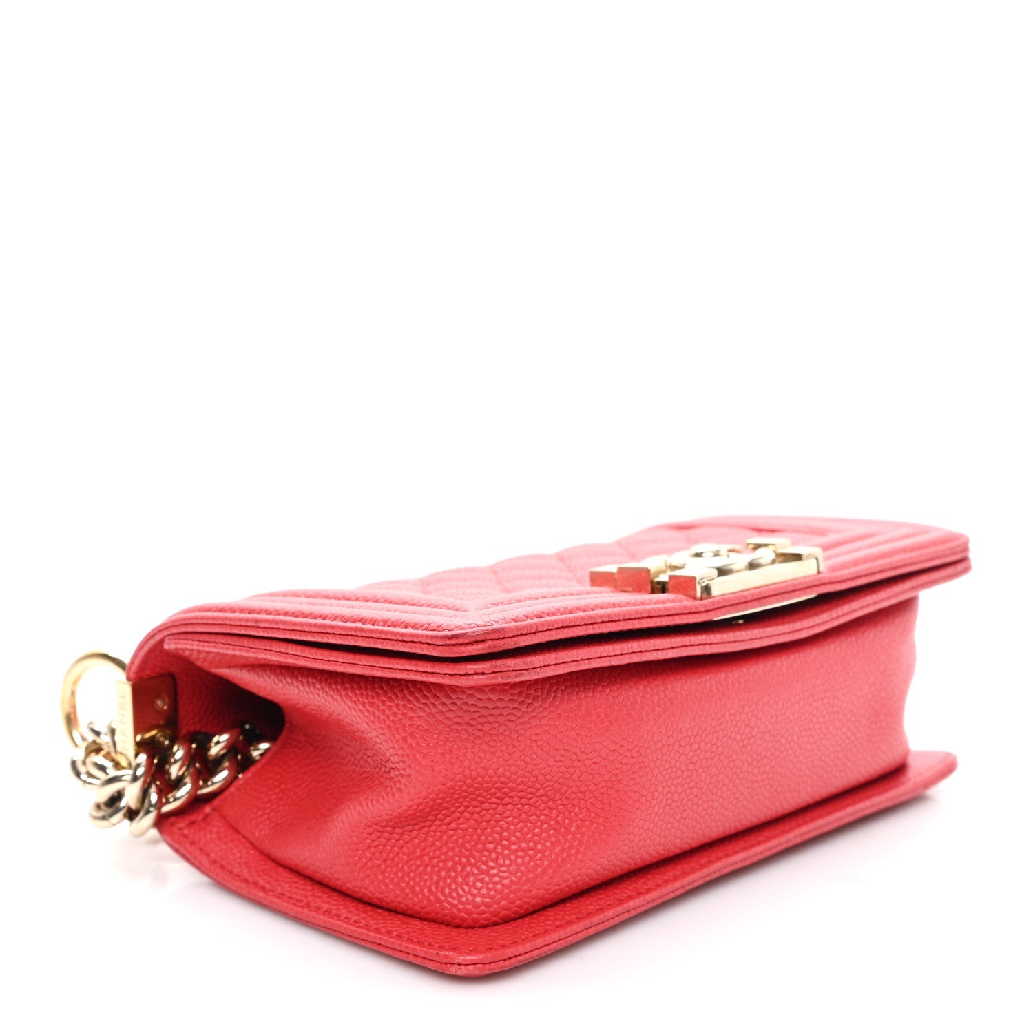 Chanel Caviar Quilted Small Boy Flap Red