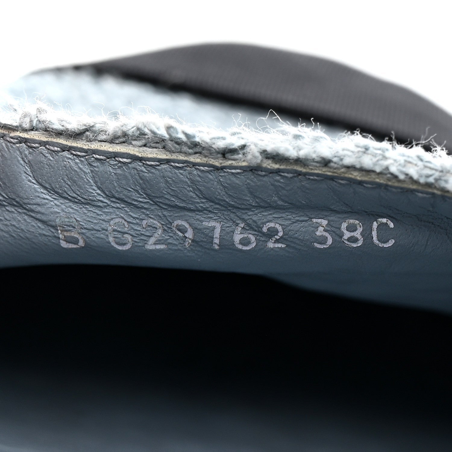 Fabric Grosgrain CC Espadrilles 38 Blue Light Gray Black