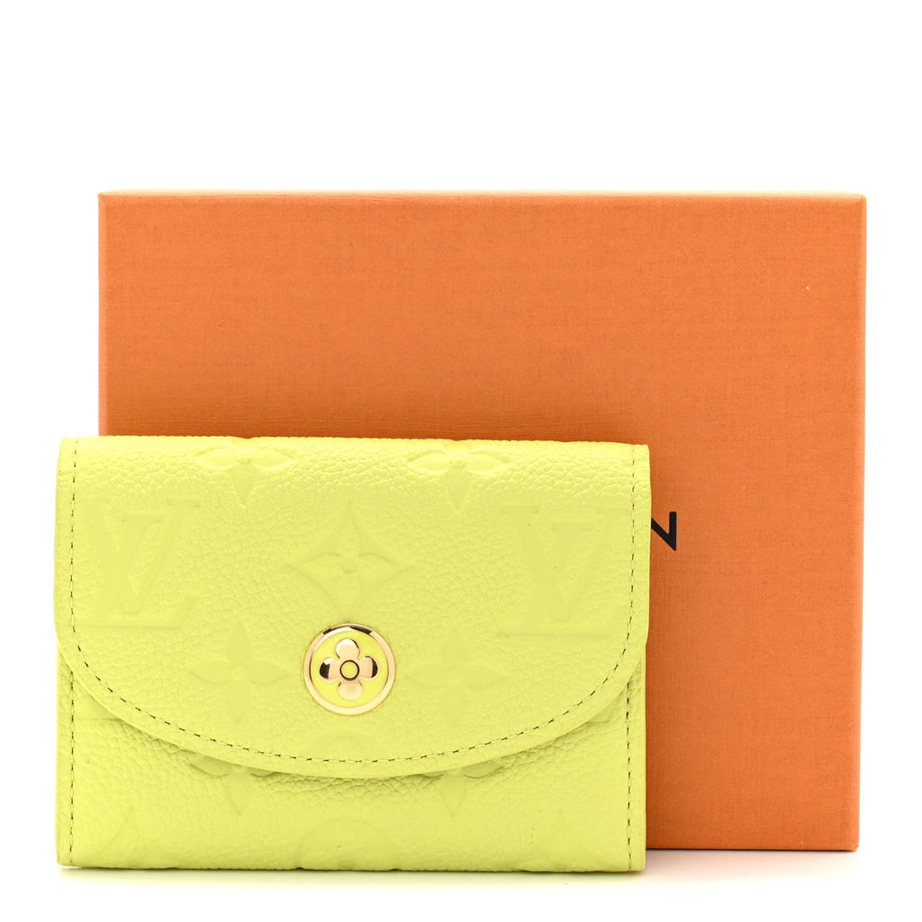 Louis Vuitton Empreinte Rosalie Coin Purse Zesty Lime