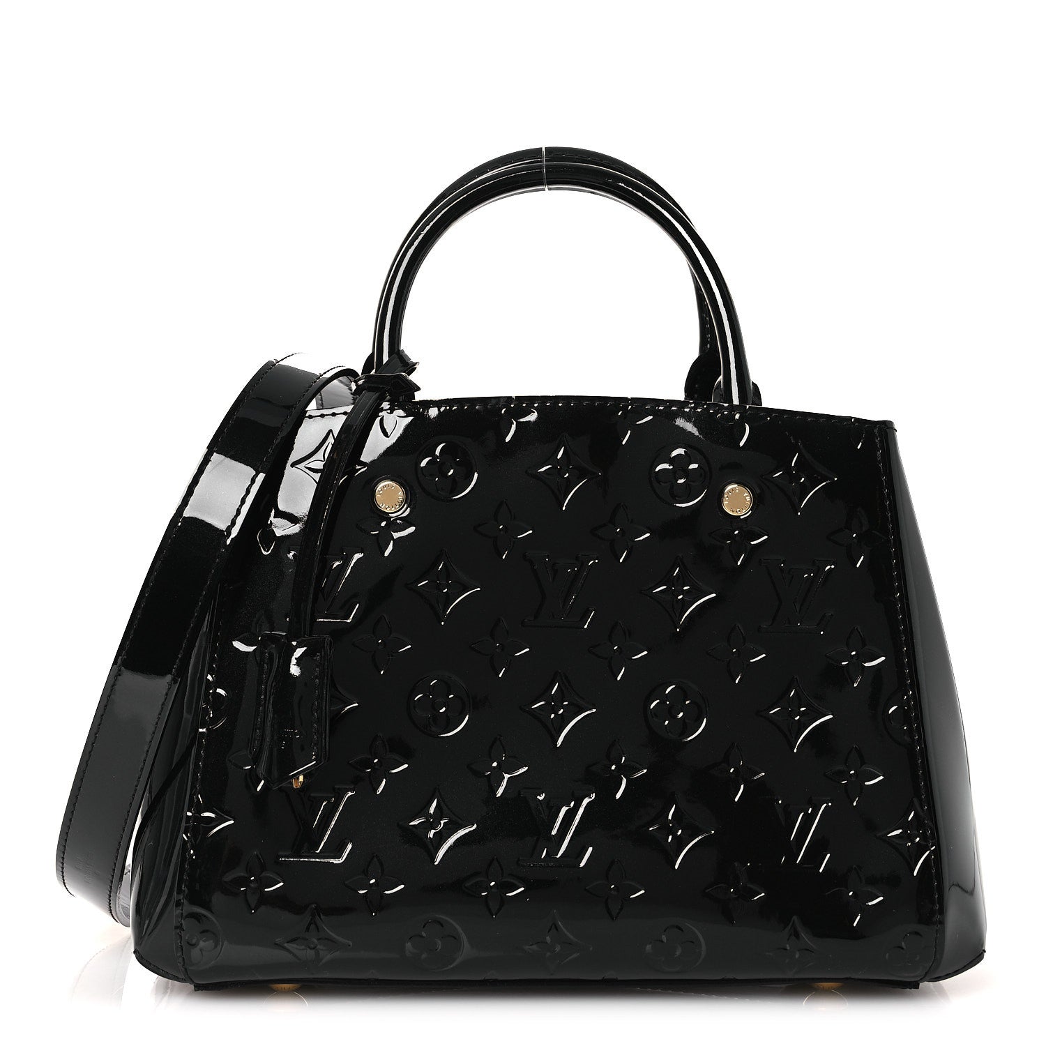 Louis Vuitton Vernis Montaigne BB Black