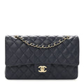 Chanel Caviar Quilted Medium Double Flap Navy