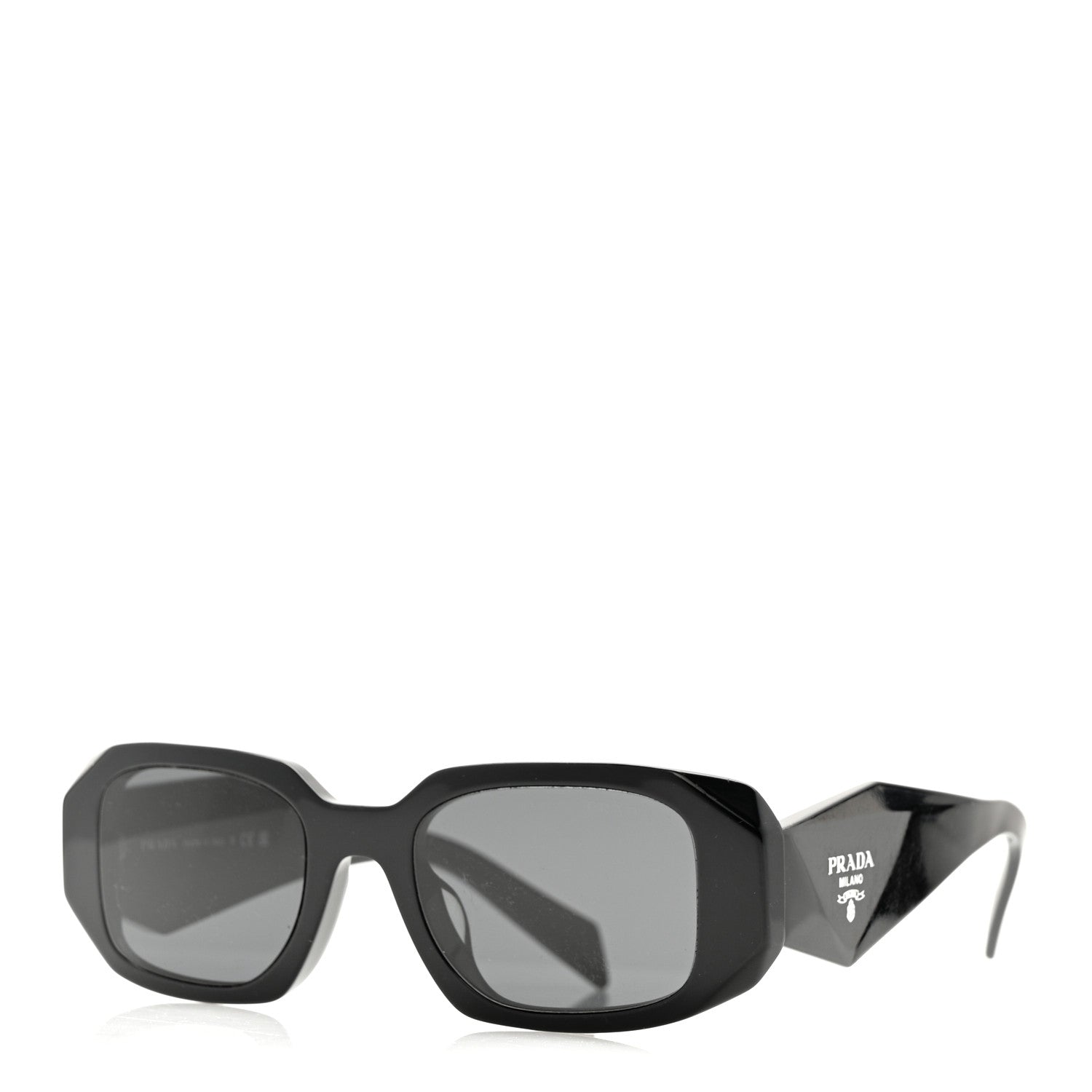 Prada Acetate Symbole Sunglasses SPR 17W Black