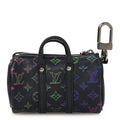 Louis Vuitton Monogram Spotlight Mini Keepall Bag Charm Key Holder Black Borealis