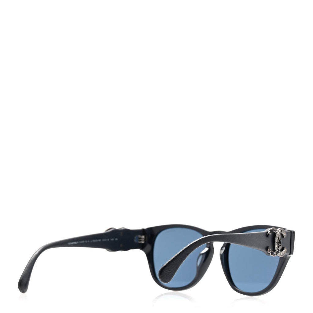 Crystal Lambskin CC Sunglasses 5455-Q-A Navy