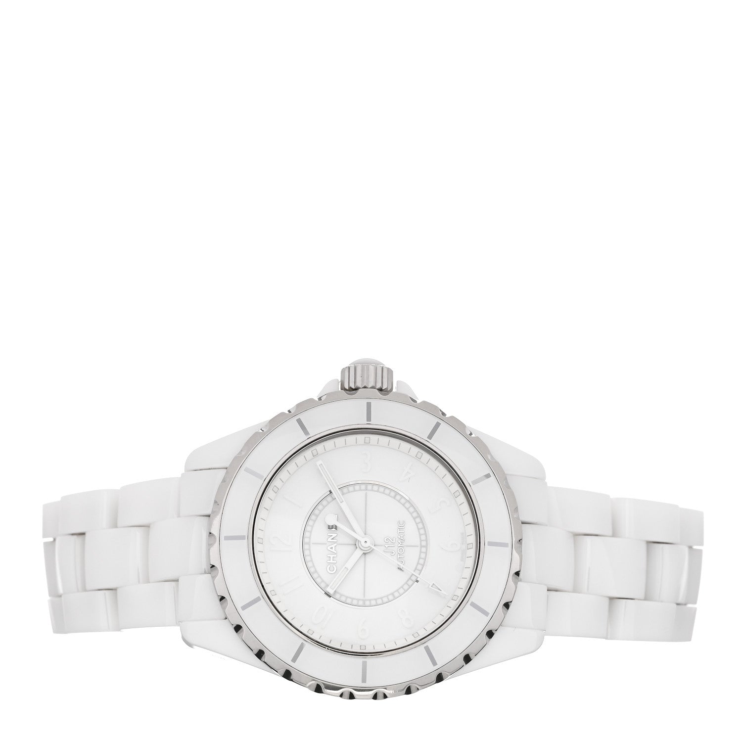 Chanel Stainless Steel Ceramic 38mm J12 Phantom Automatic Watch White