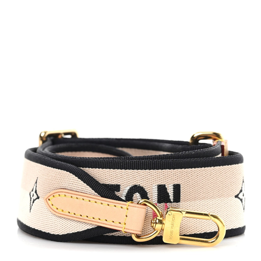 Louis Vuitton Jacquard Speedy Bandouliere 20 Shoulder Strap Black