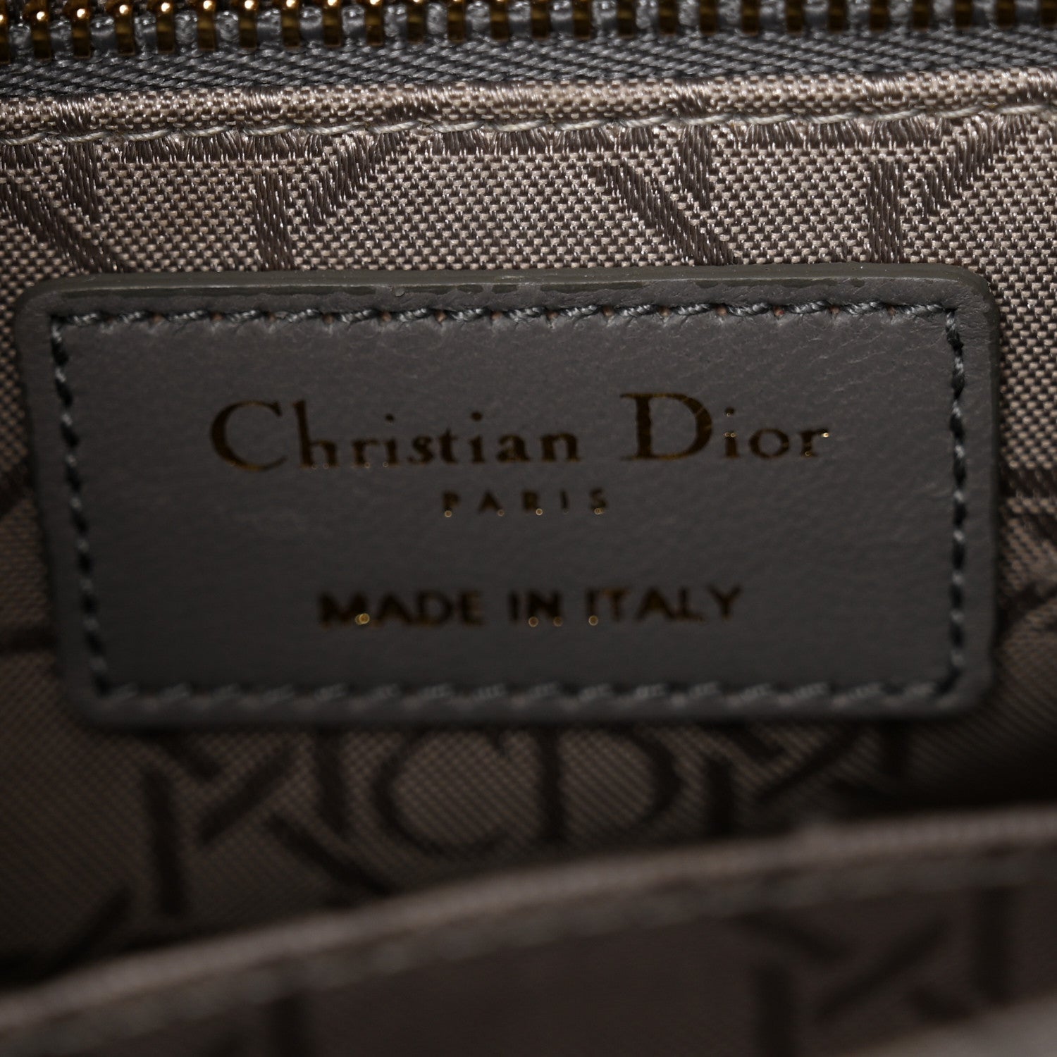 Christian Dior Lambskin Cannage Small Lucky Badges My Lady Dior Grey