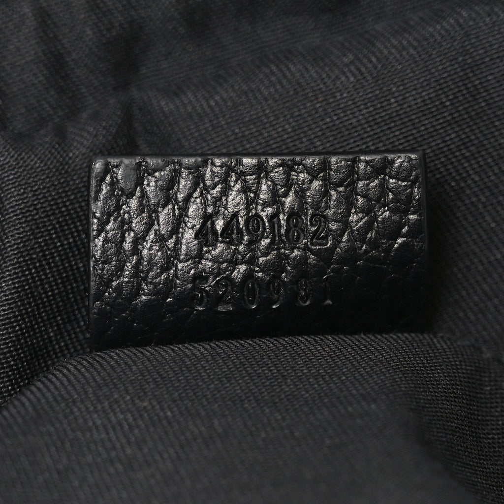 Gucci Nylon Monogram Fanny Pack Belt Bag Black