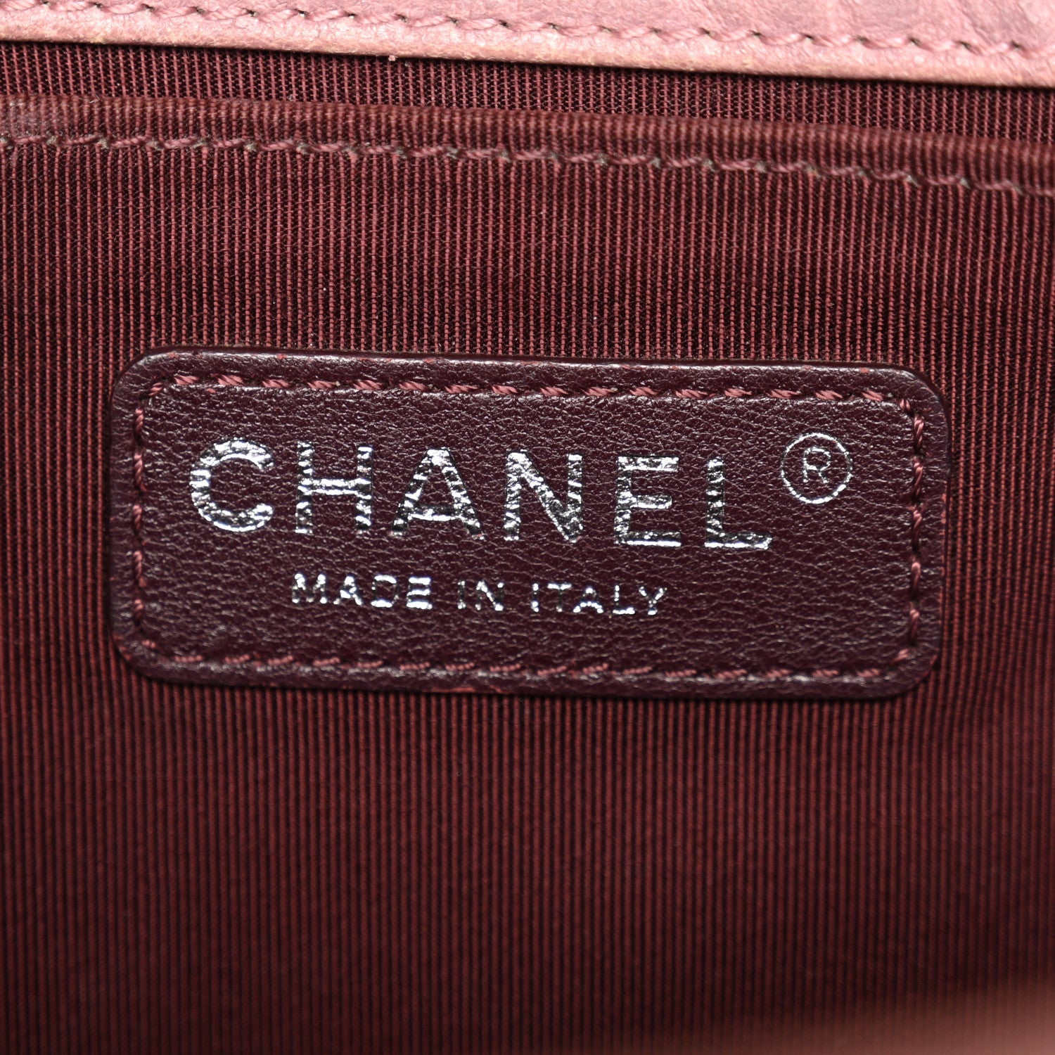 Chanel Crumpled Lambskin Medium Studded Boy Flap Pink