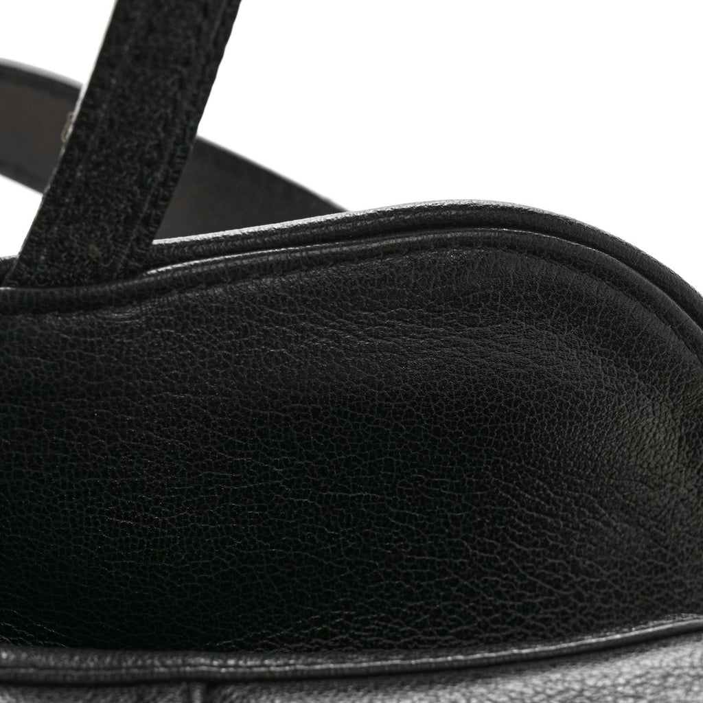 Christian Dior Shiny Goatskin  Saddle Bag Black