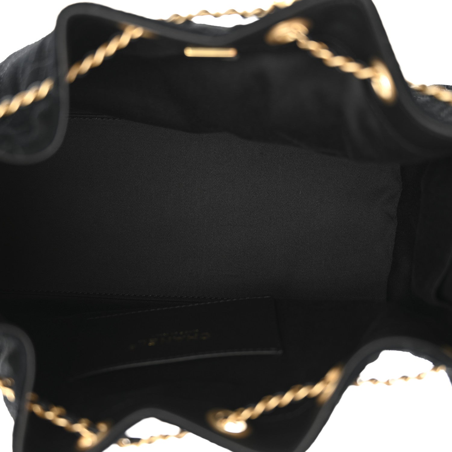 Chanel Suede Quilted Small Chanel 25 Handbag Black