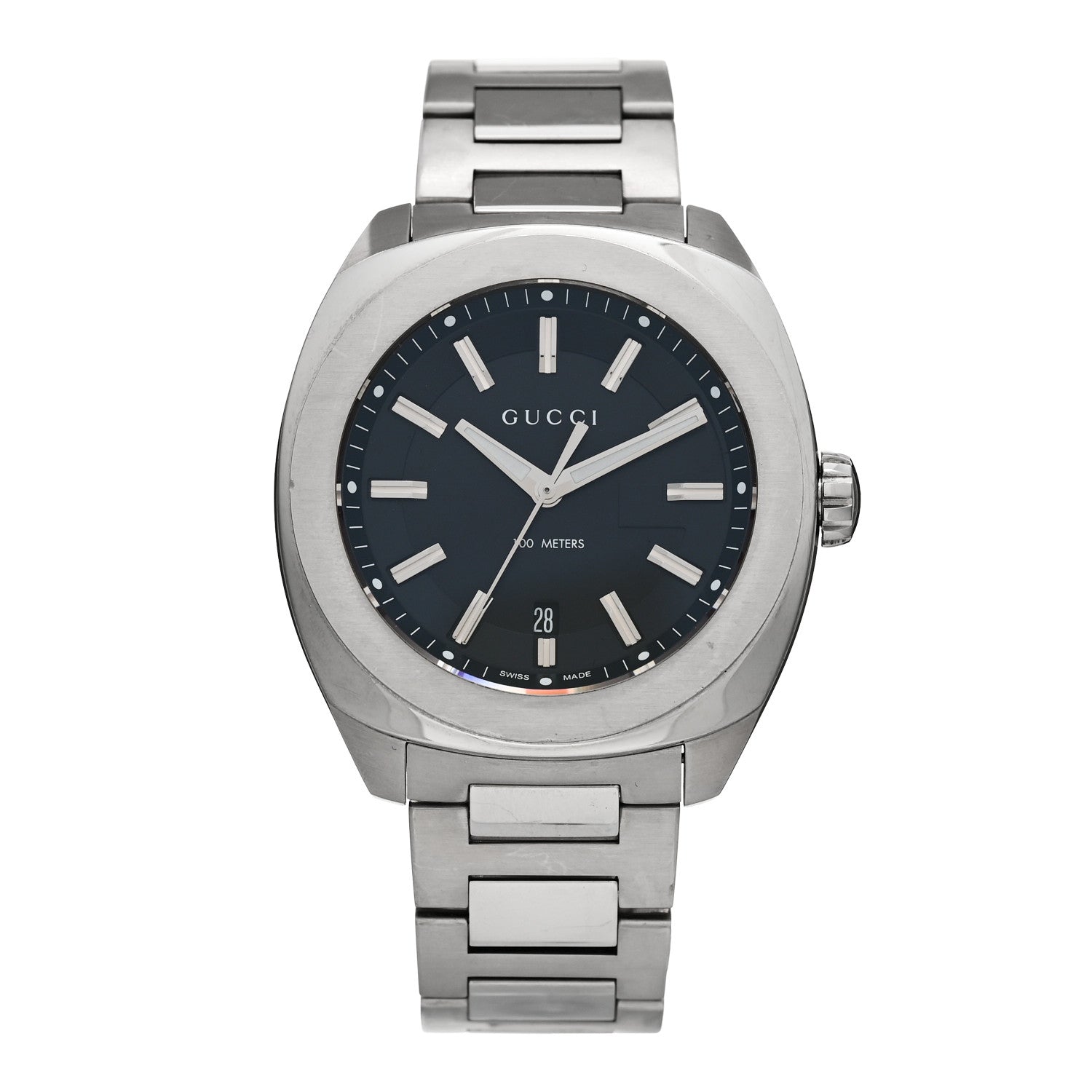 Gucci Stainless Steel 44mm GG2570 Quartz Watch Black