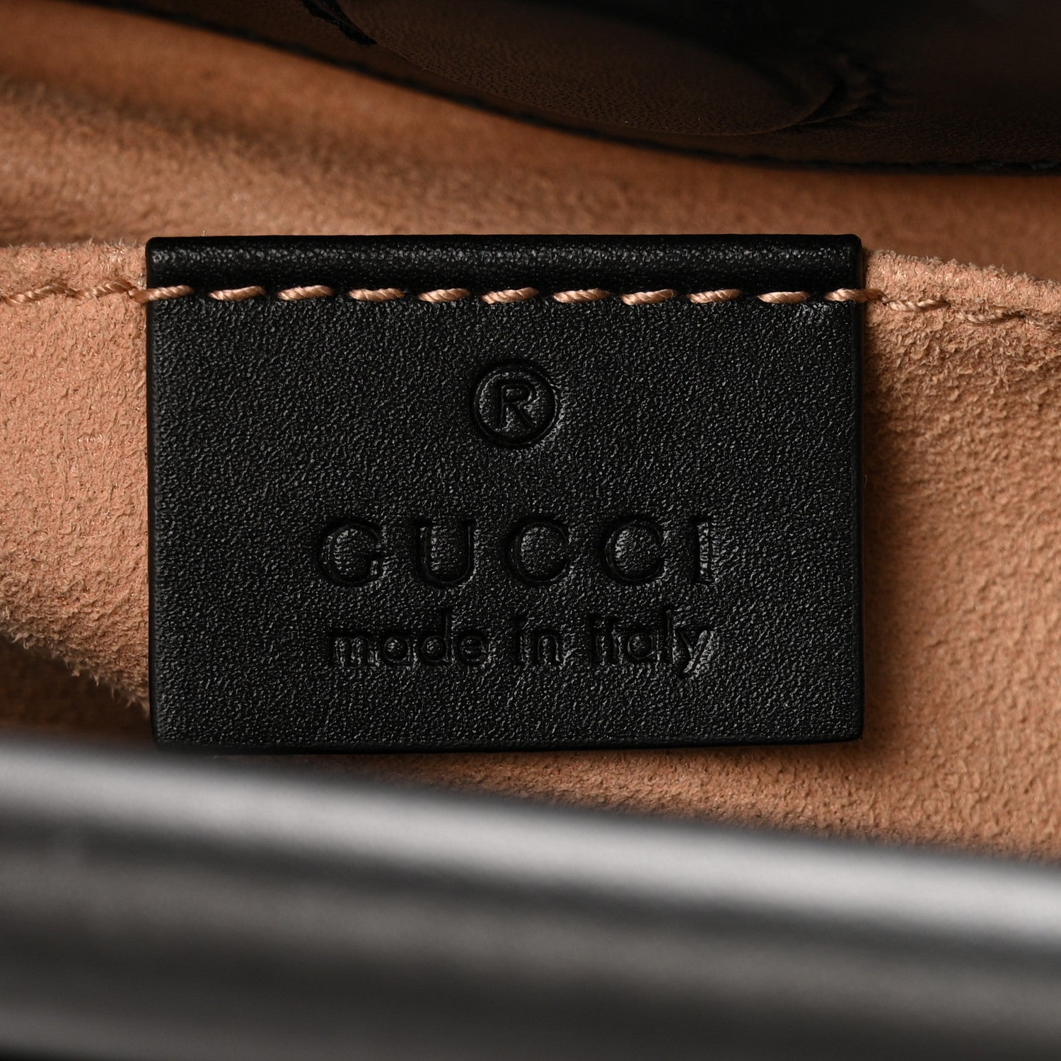 Gucci Nappa Bamboo Web Mini Nymphaea Top Handle Bag Black