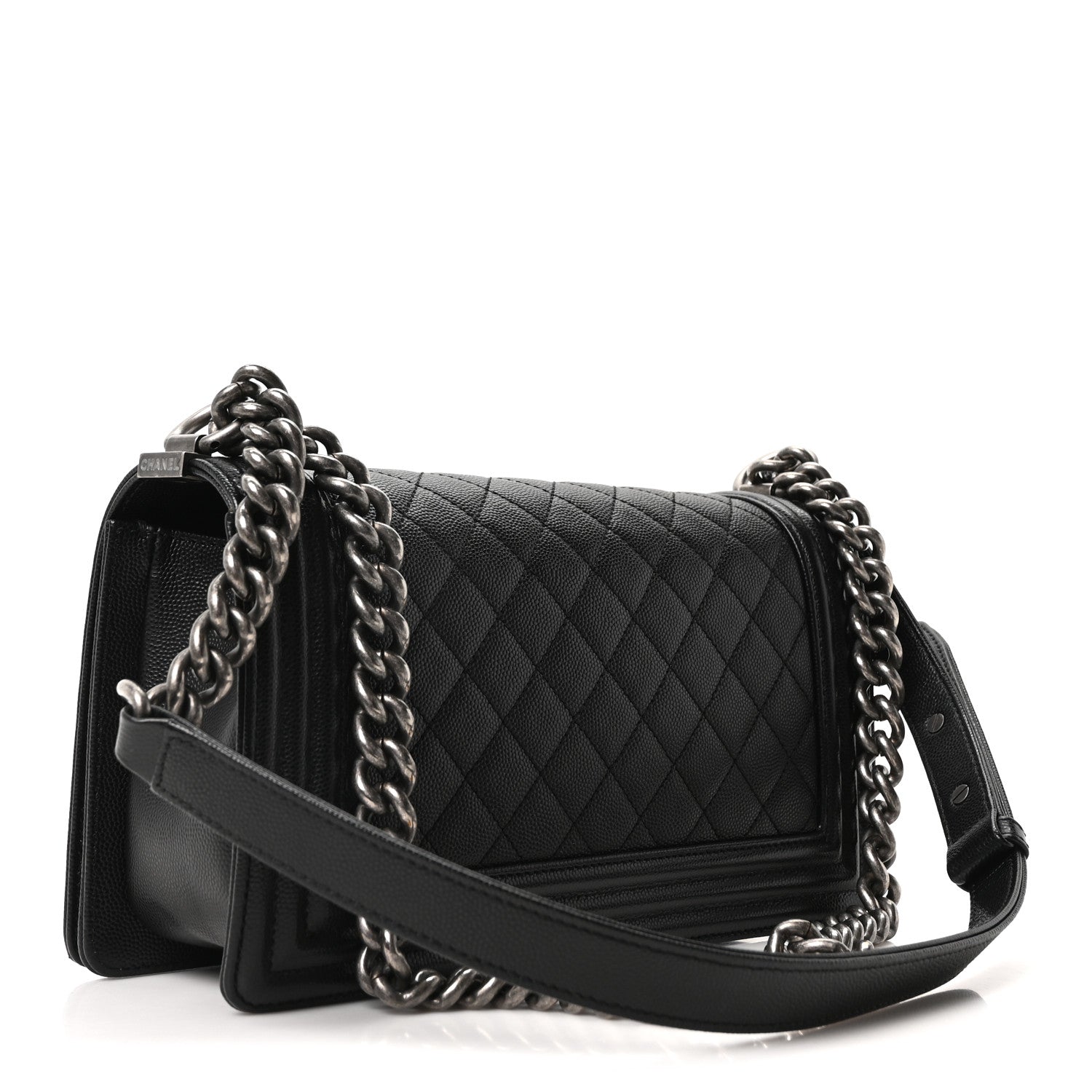 Chanel Caviar Quilted Medium Boy Flap Black