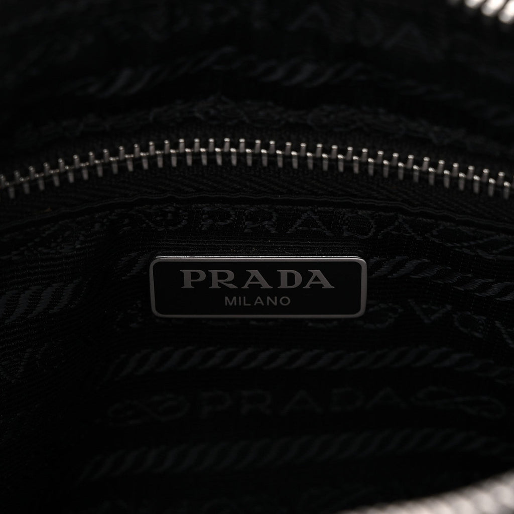 Prada Nylon Tessuto Impuntu Quilted Crossbody Bag Black