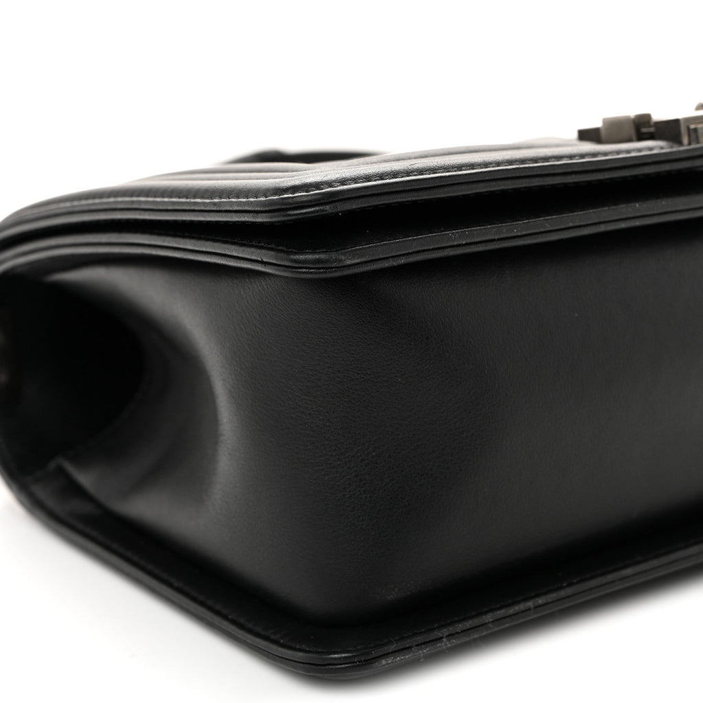 Chanel Lambskin Quilted Medium Boy Flap Black