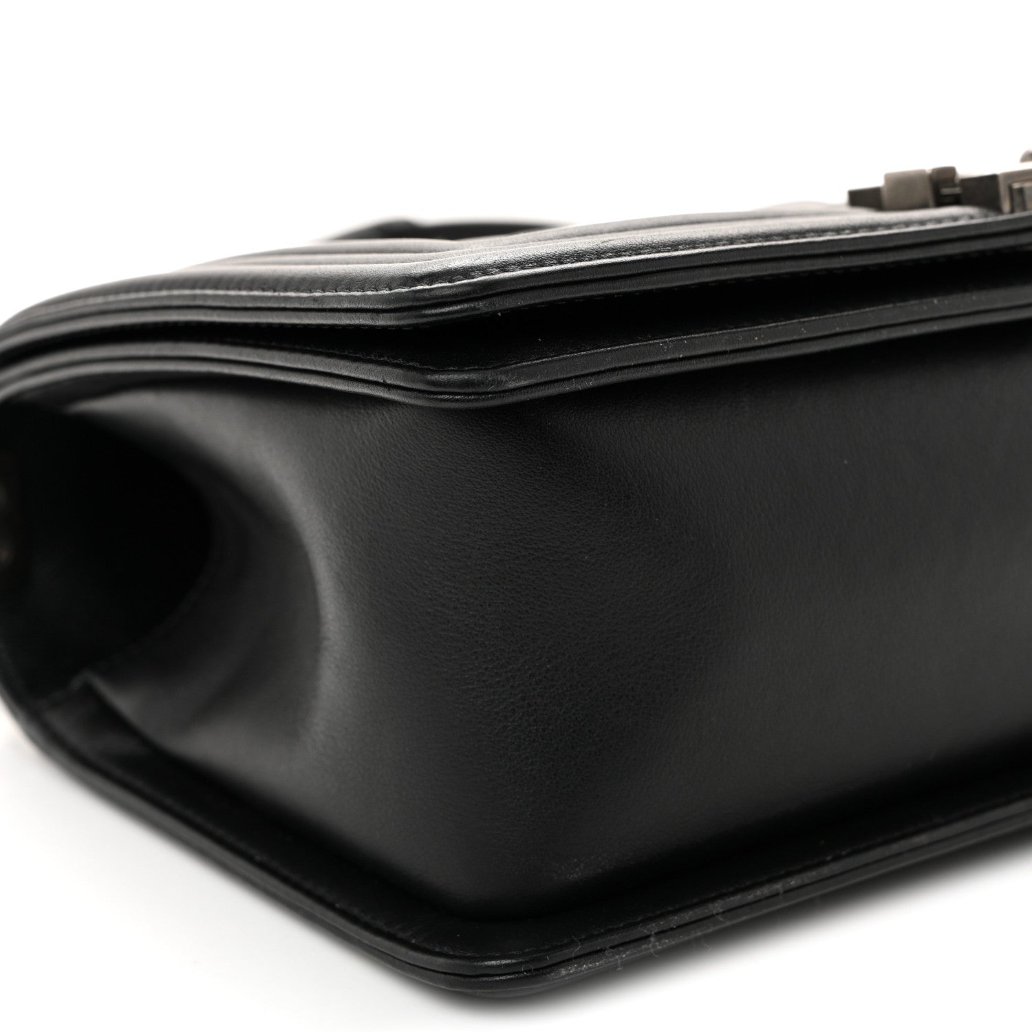 Chanel Lambskin Quilted Medium Boy Flap Black