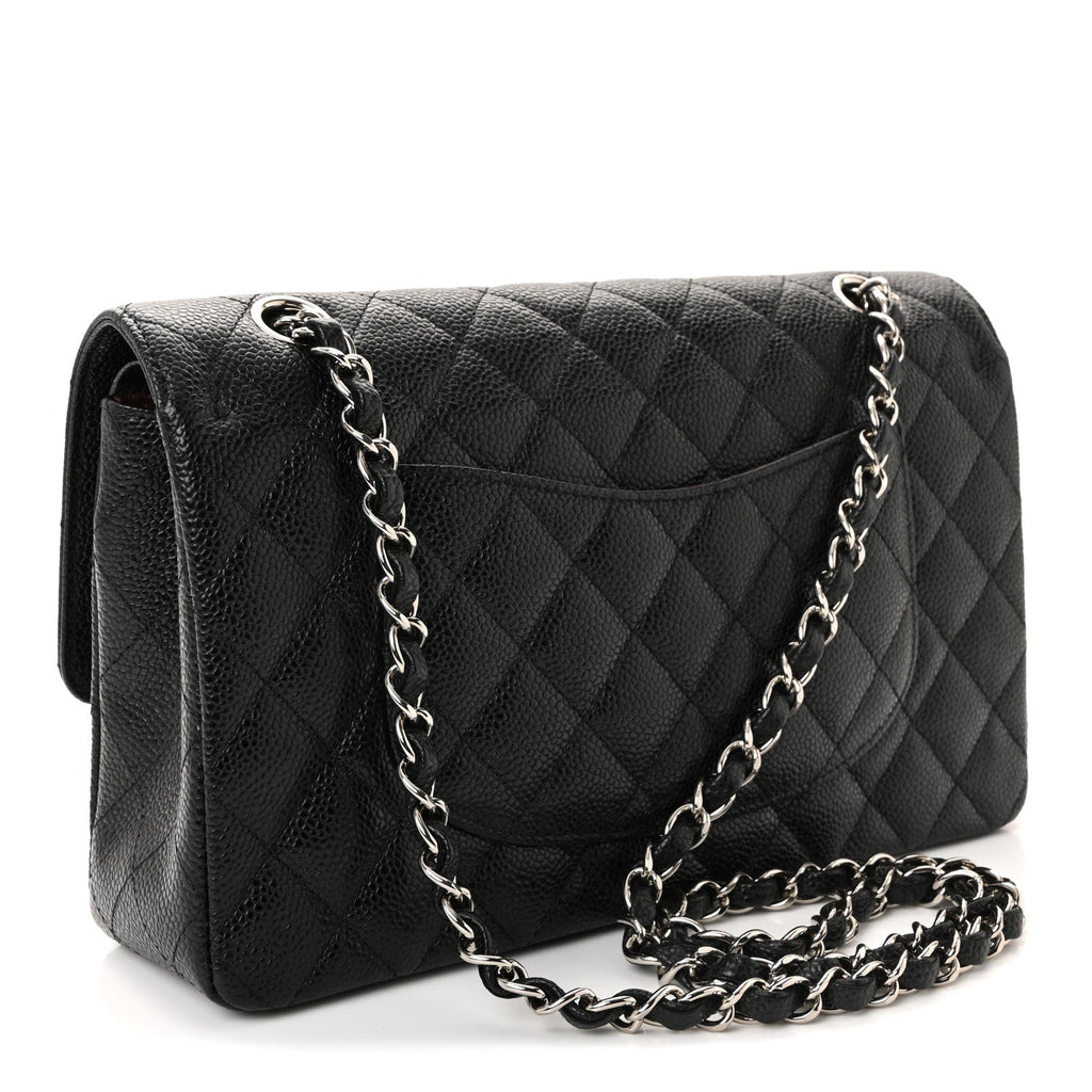 Chanel Caviar Quilted Medium Double Flap Black