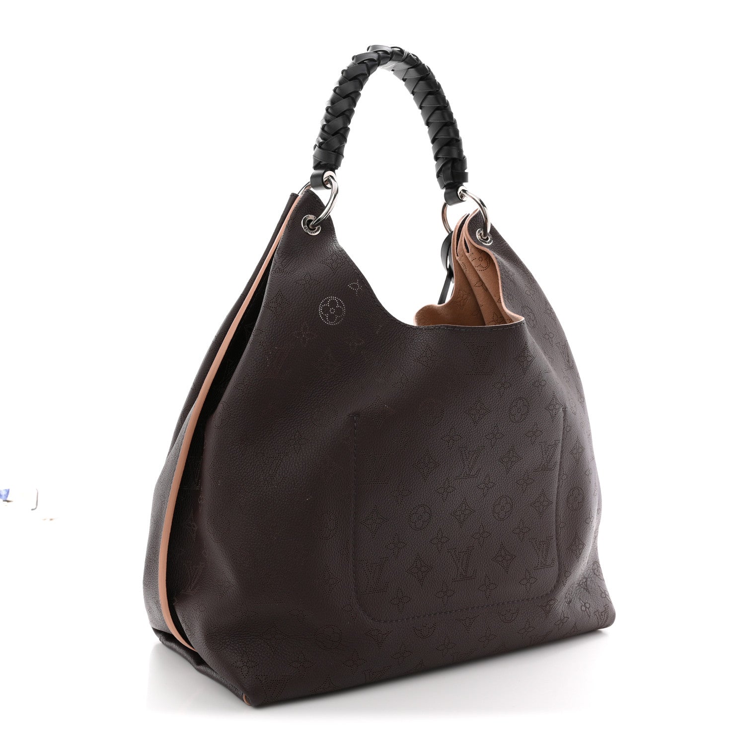 Louis Vuitton Mahina Carmel Hobo Chocolate