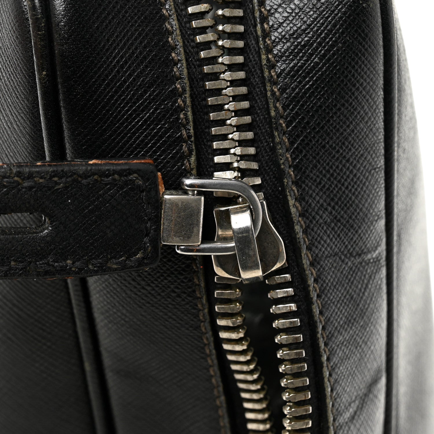 Prada Saffiano Travel Briefcase Black