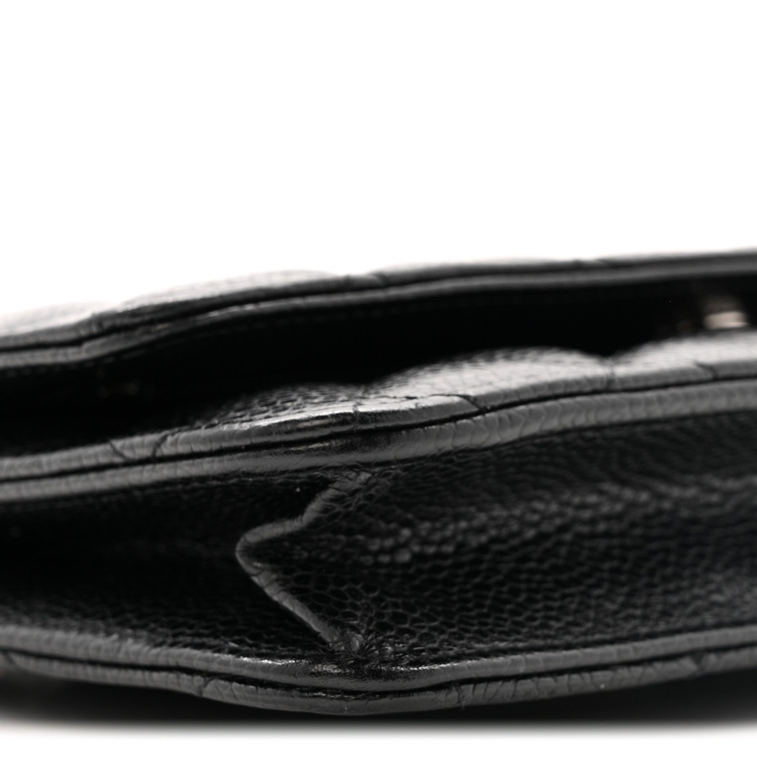 Chanel Caviar Quilted Wallet on Chain WOC Black