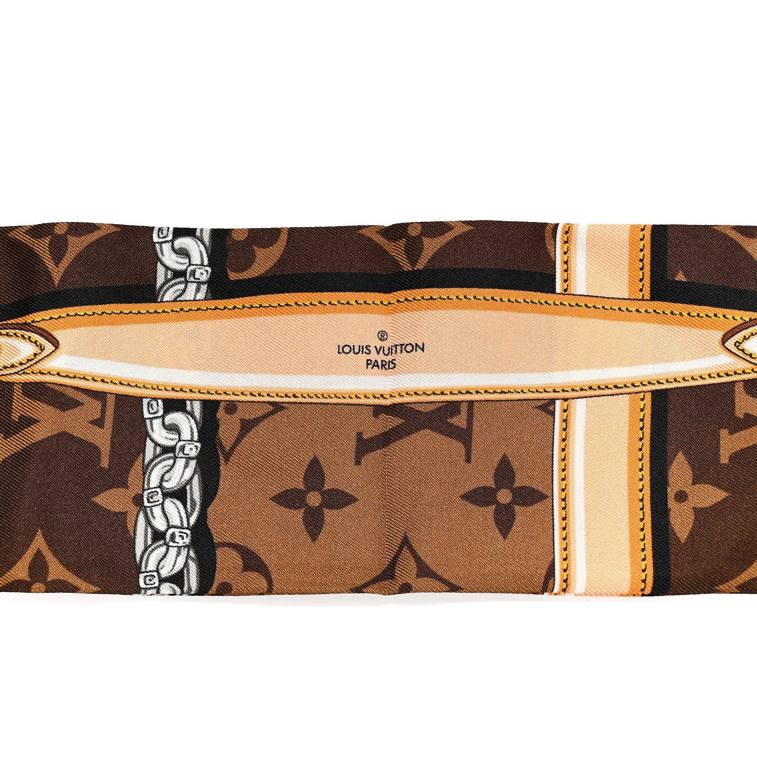 Louis Vuitton Silk Monogram Confidential Bandeau Brown
