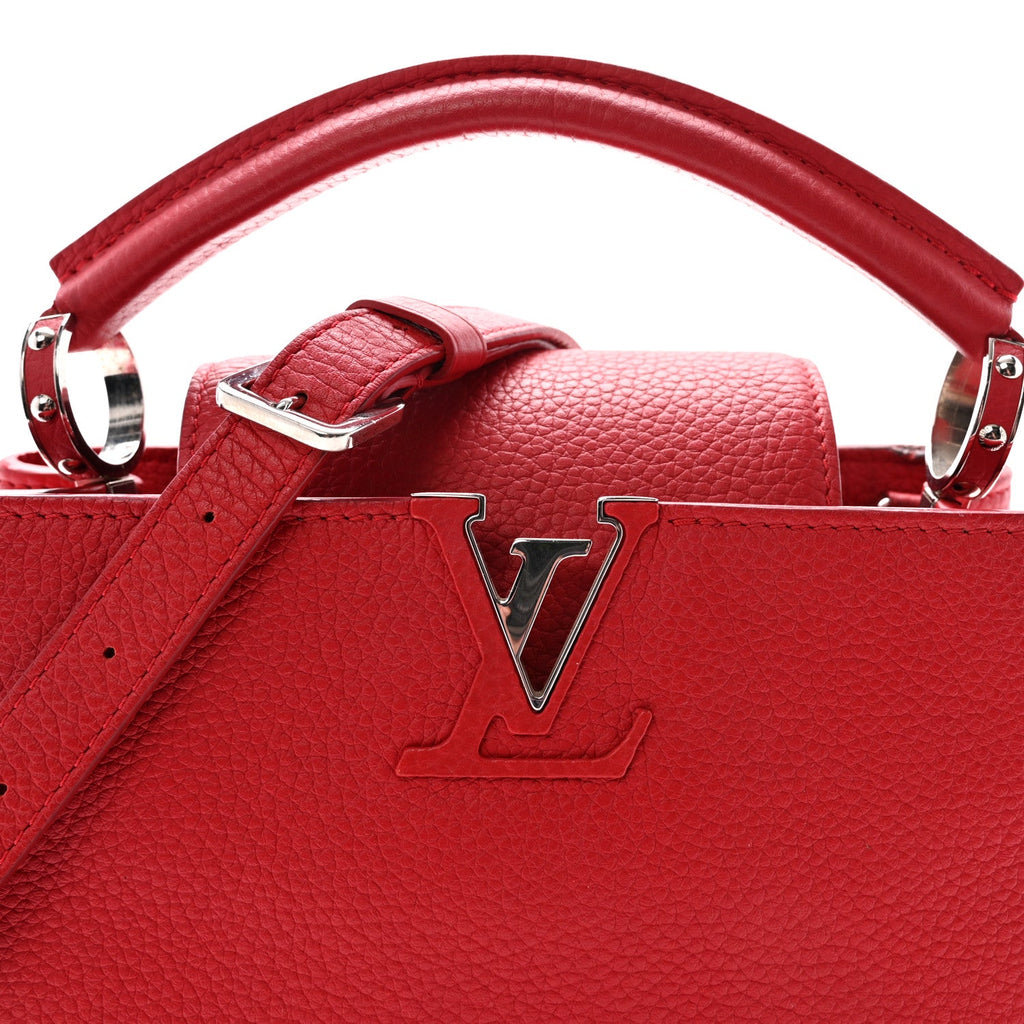 Louis Vuitton Taurillon Capucines BB Rubis