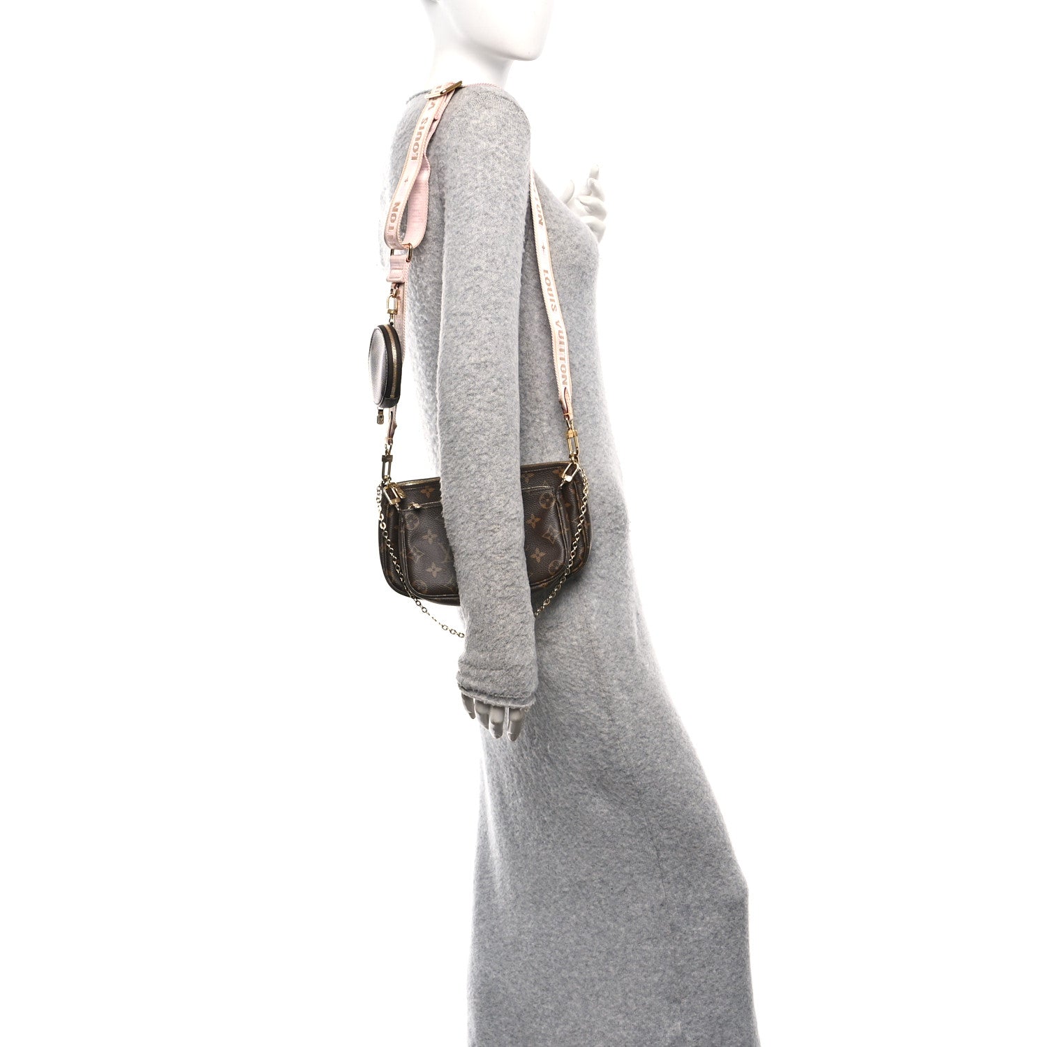 Louis Vuitton Monogram Multi Pochette Accessories Rose Clair