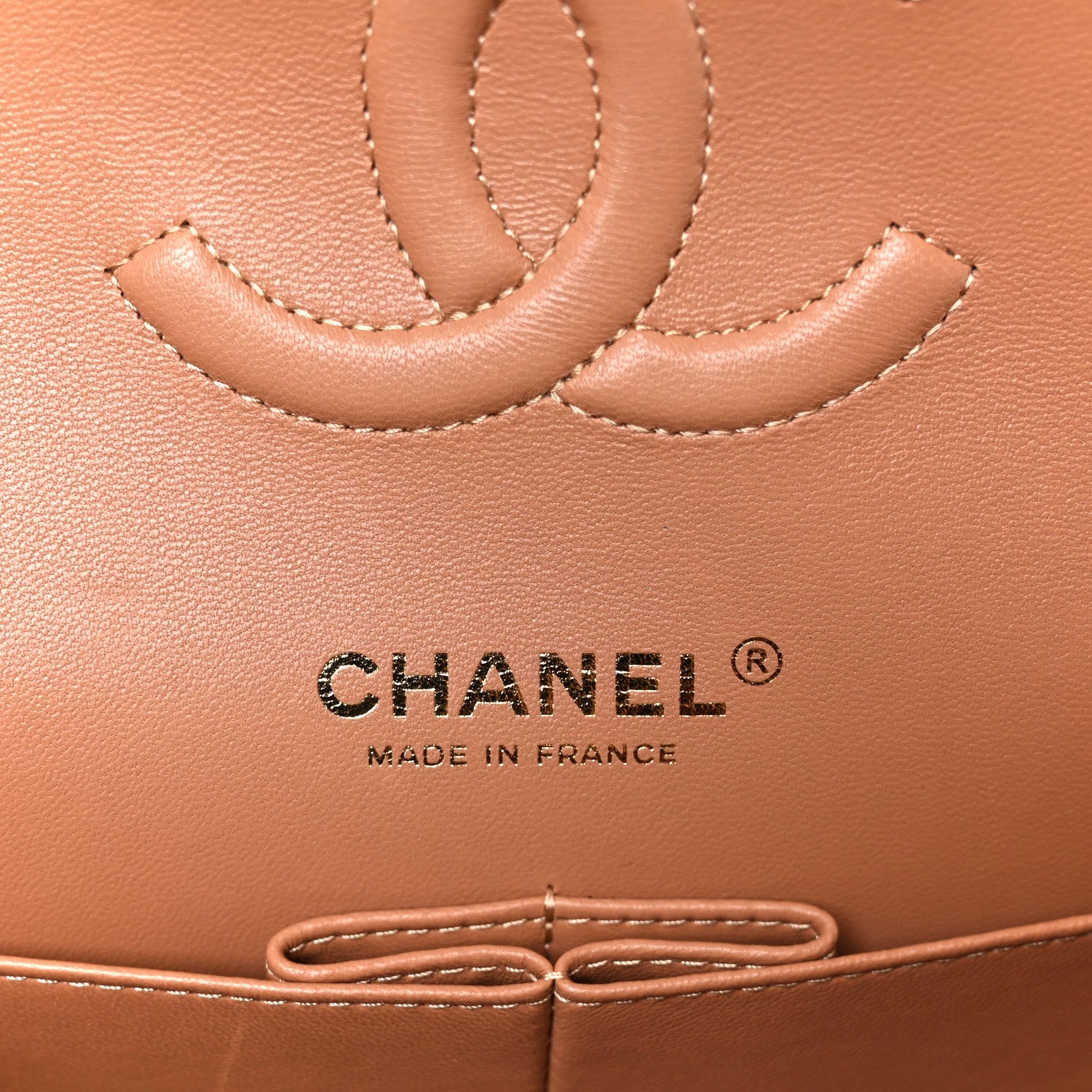 Chanel Lambskin Quilted Medium Double Flap Brown