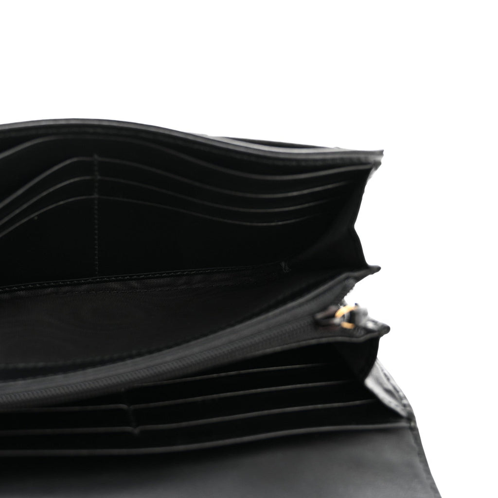 Gucci Calfskin Matelasse GG Marmont Continental Wallet Black