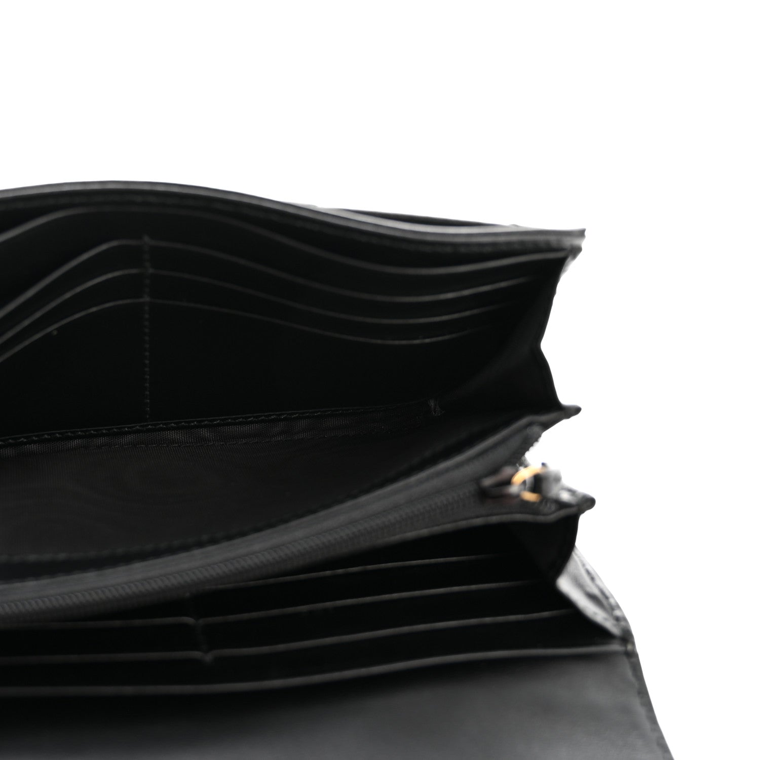 Gucci Calfskin Matelasse GG Marmont Continental Wallet Black