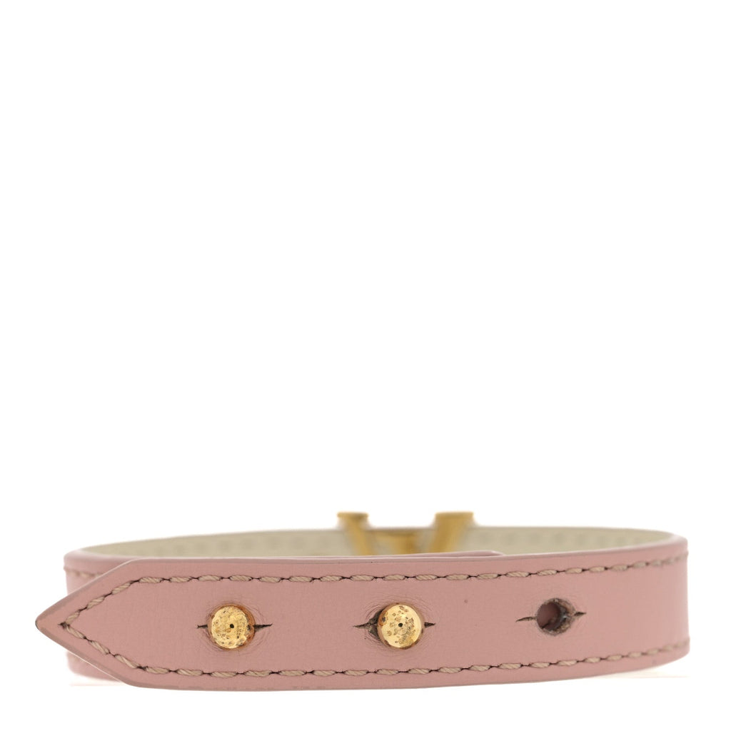 Louis Vuitton Calfskin Iconic Bracelet 17 Rose Poudre