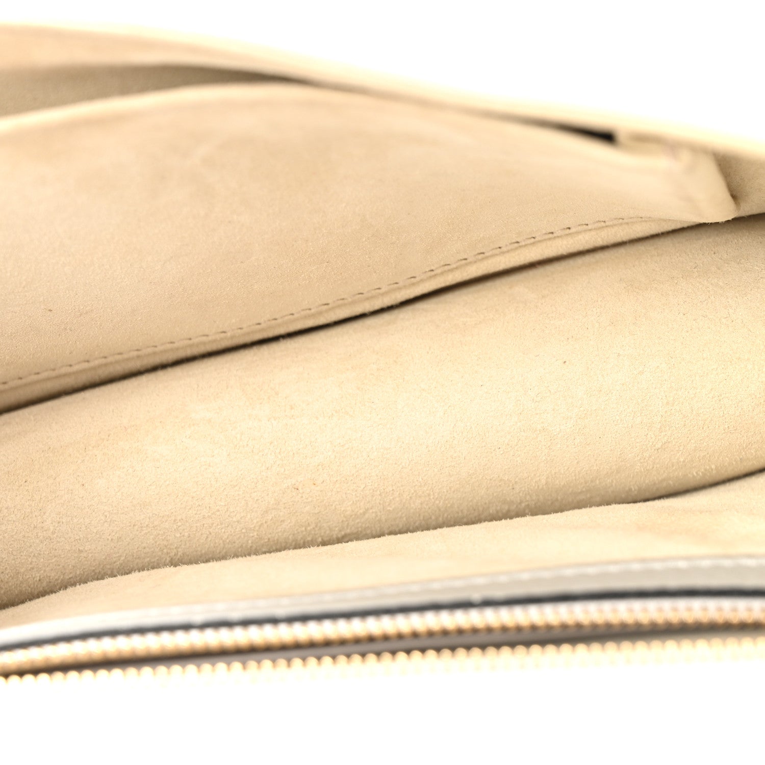 Christian Dior Metallic Grained Calfskin Diorama Wallet on Chain Pouch Silver