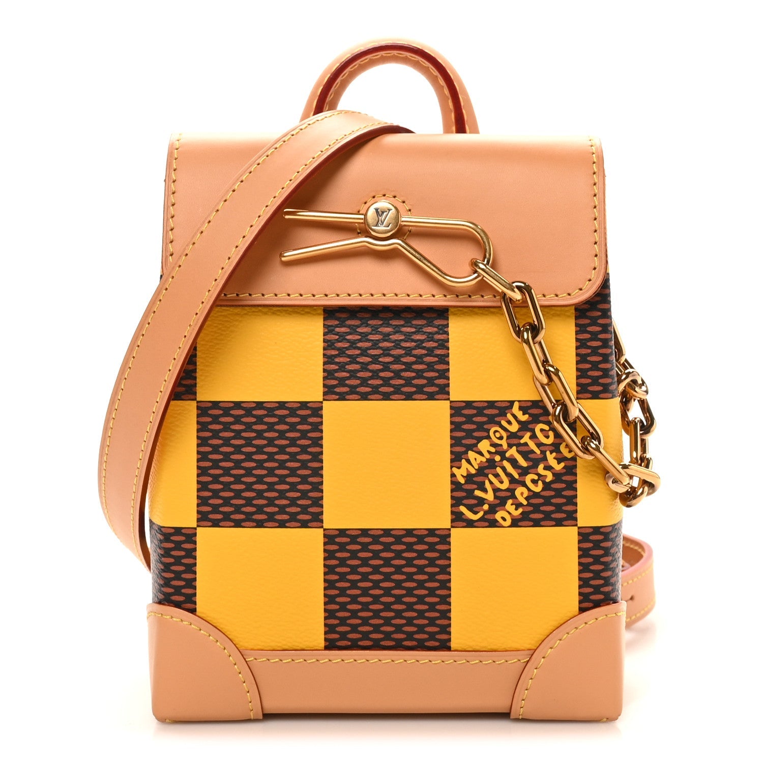 Louis Vuitton Damier Pop Nano Steamer Yellow