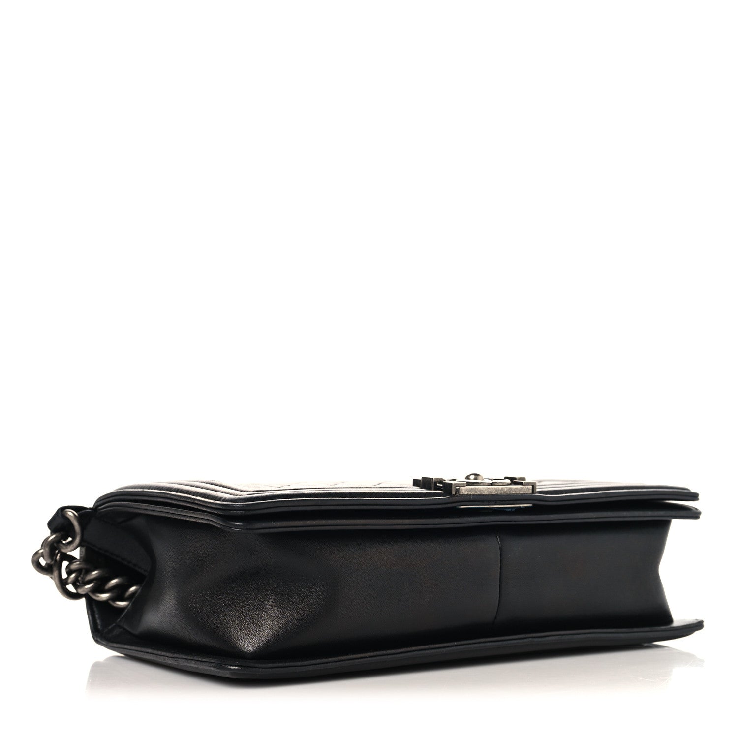 Chanel Lambskin Quilted New Medium Boy Flap Black