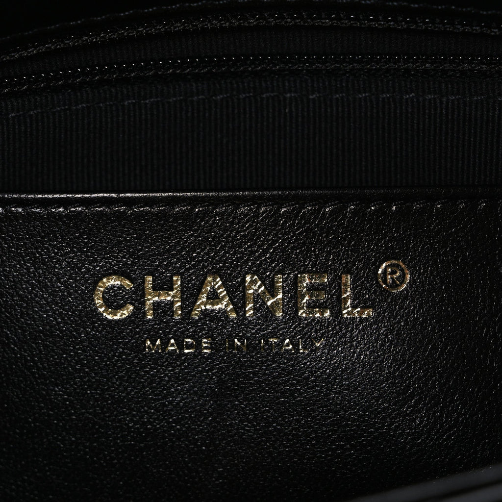 Chanel Lambskin Quilted Small Funky Town Flap Black