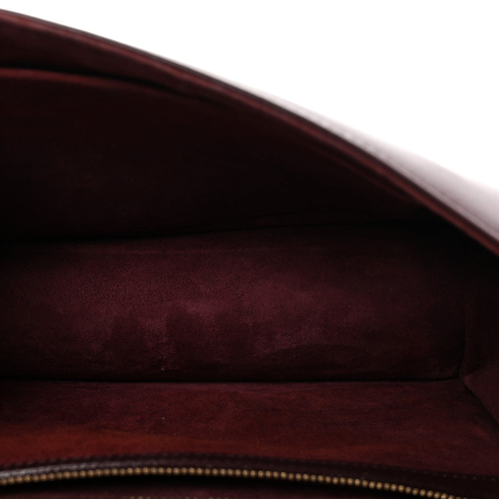 Christian Dior Lambskin Studded Medium Diorama Flap Bag Burgundy